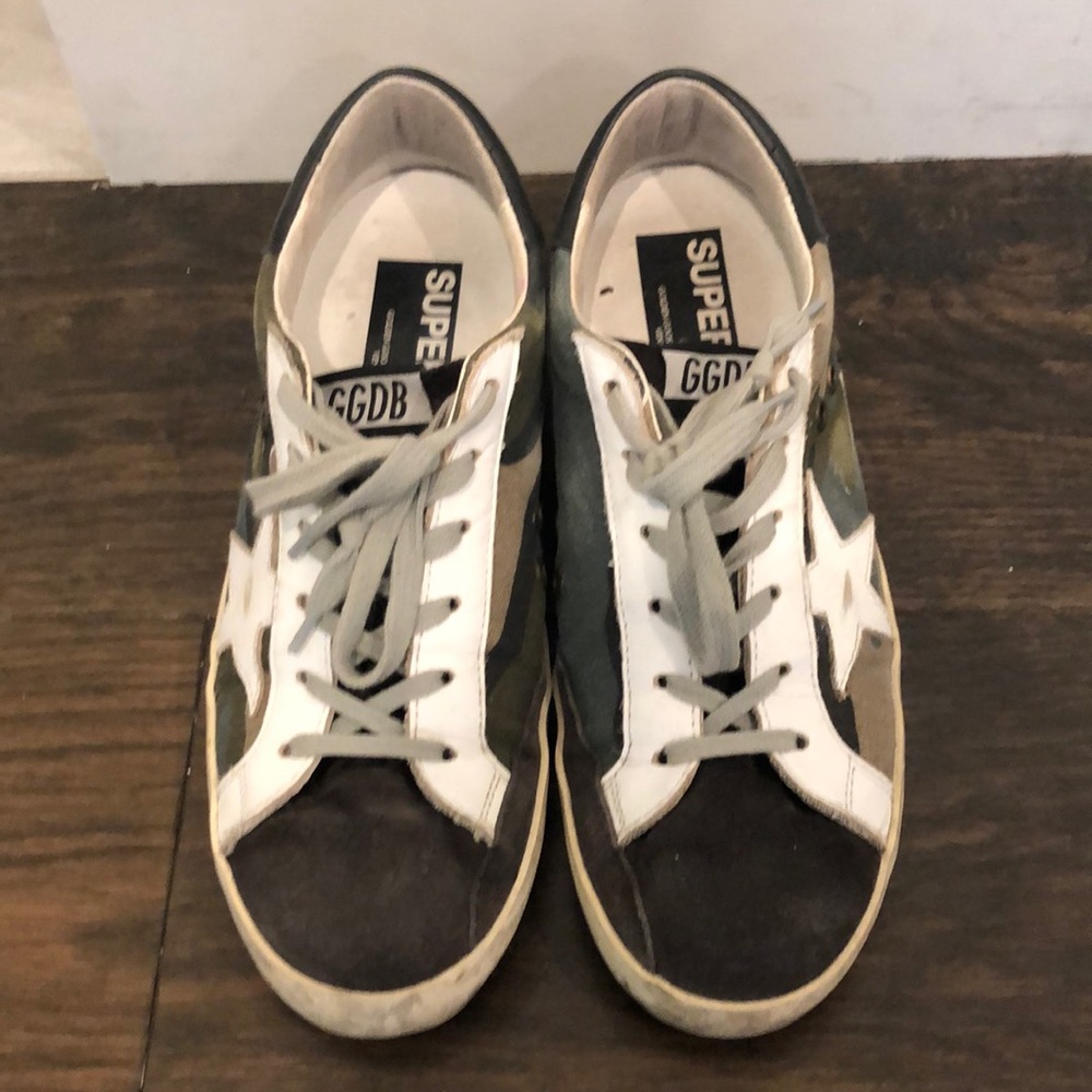 *Golden Goose* Camouflage Superstar Sneakers!